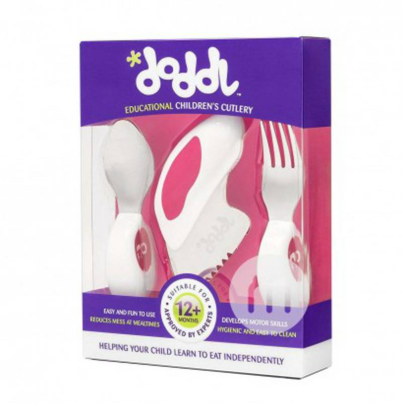 Doddl 영국어린이스테인레스스틸스푼포크나이프세트해외판