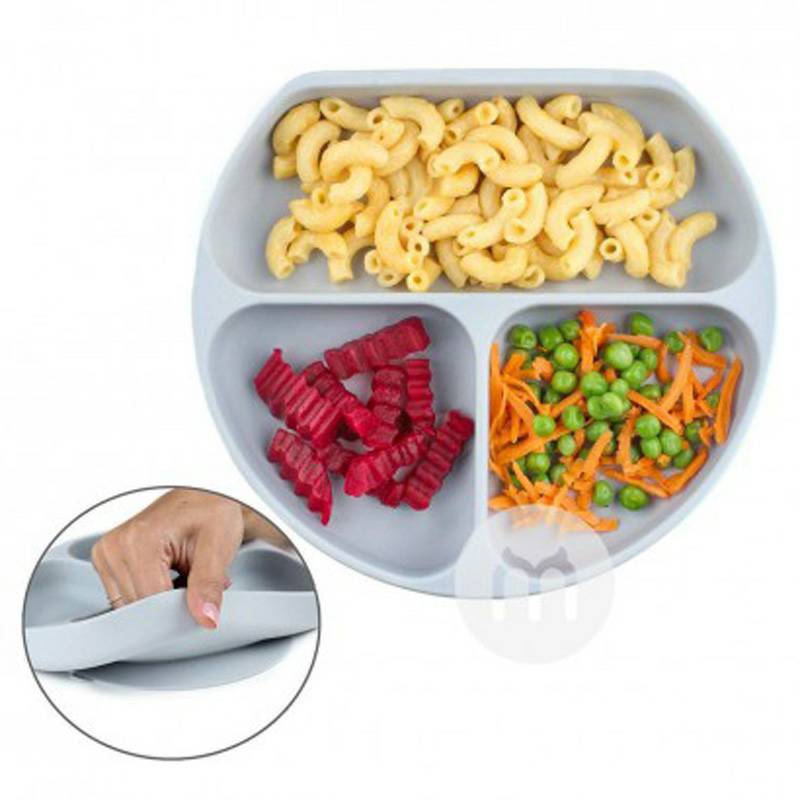 BUMKINS 미국사람아기어린이실리콘흡입컵분할디너플레이트해외버전