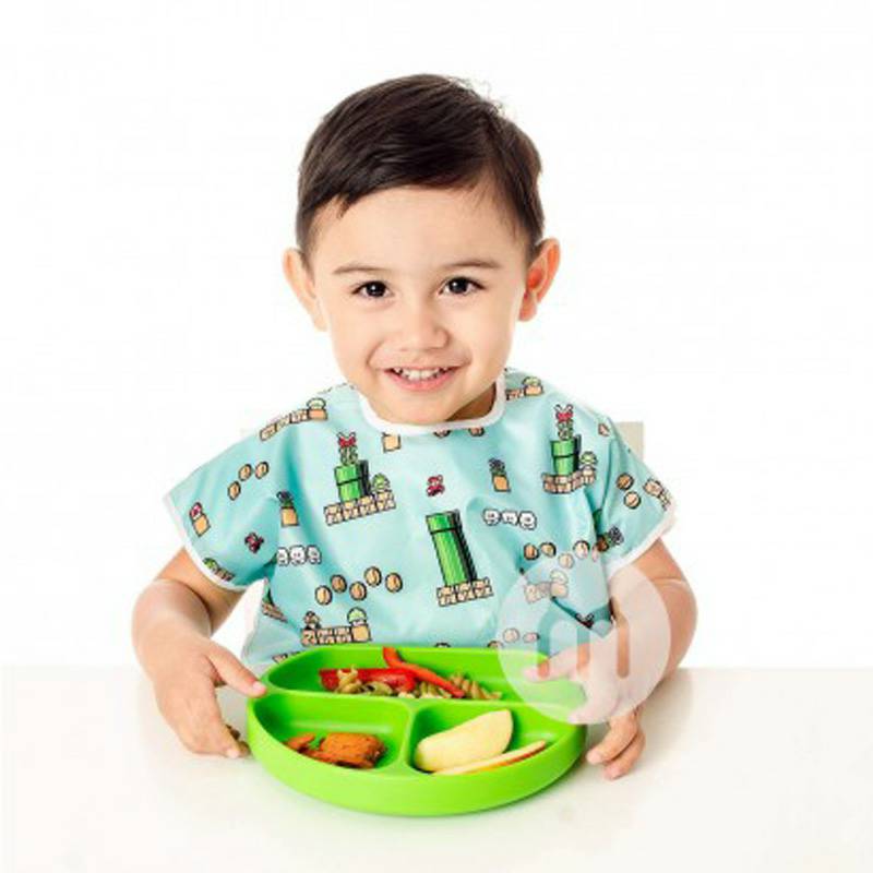 BUMKINS 미국사람아기어린이실리콘흡입컵분할디너플레이트해외버전