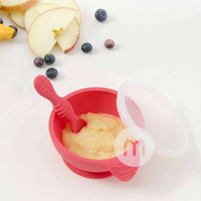 BUMKINS 미국사람아기어린이용실리콘흡입컵보울스푼세트해외판