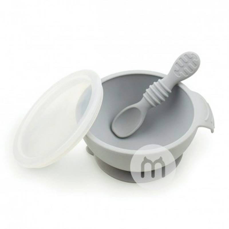 BUMKINS 미국사람아기어린이용실리콘흡입컵보울스푼세트해외판