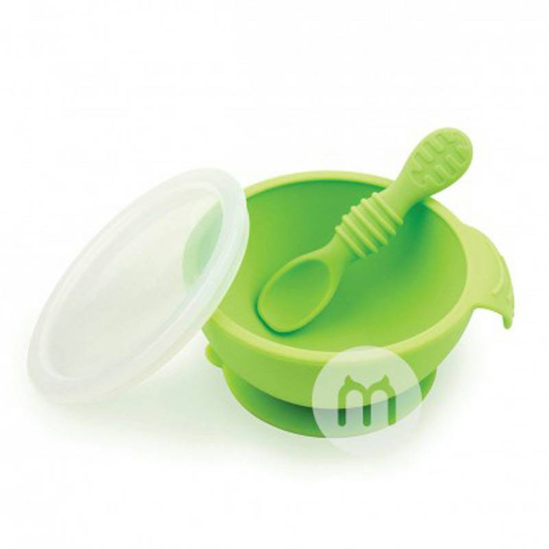 BUMKINS 미국사람아기어린이용실리콘흡입컵보울스푼세트해외판