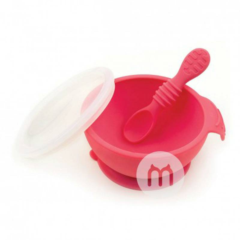 BUMKINS 미국사람아기어린이용실리콘흡입컵보울스푼세트해외판