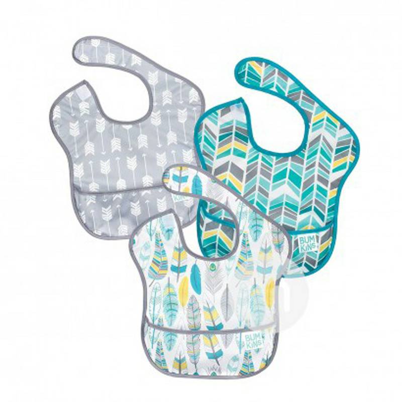 BUMKINS 미국사람베이비방수턱받이 3 개해외판