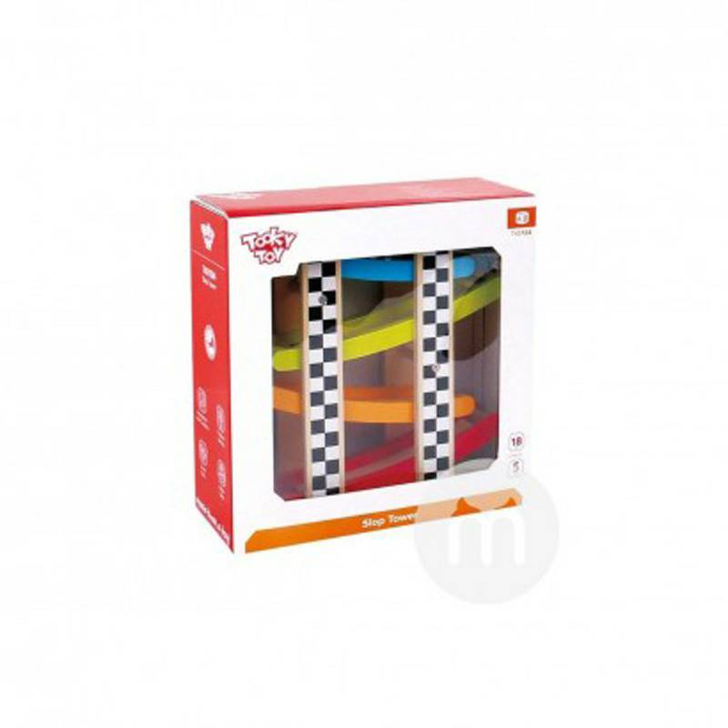 Tooky Toy 독일슬라이딩환경보호나무경주트랙장난감해외버전