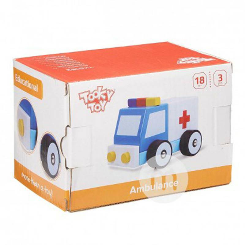 Tooky 장난감독일장난감아기구급차나무장난감해외버전