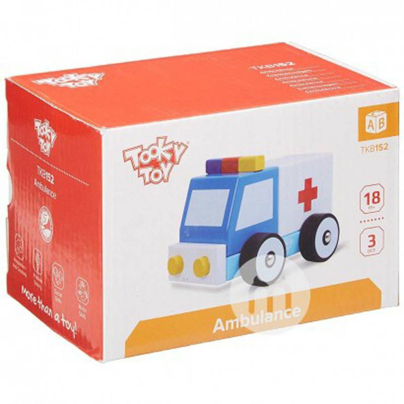 Tooky 장난감독일장난감아기구급차나무장난감해외버전