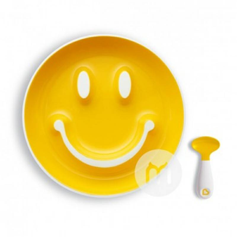 Munchkin아메리칸베이비아이스마일푸드보조플레이트트레이닝스푼세트해외판