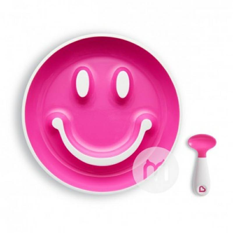 Munchkin아메리칸베이비아이스마일푸드보조플레이트트레이닝스푼세트해외판