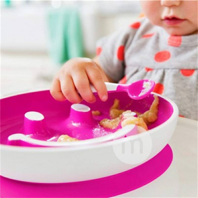 Munchkin아메리칸베이비아이스마일푸드보조플레이트트레이닝스푼세트해외판