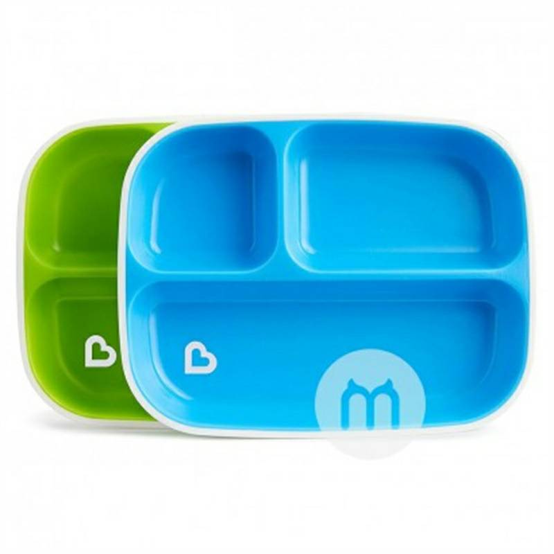 Munchkin아메리칸베이비스퀘어자동급식방수접시접시세트해외판