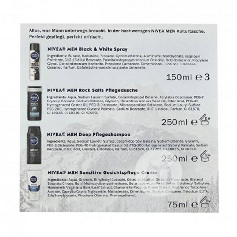 NIVEA 독일남성여행용품세트해외판