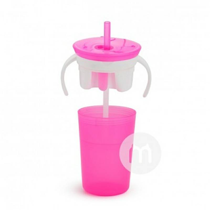 Munchkin 미국누출방지및유출방지어린이용이중사용스낵밀짚컵해외버전