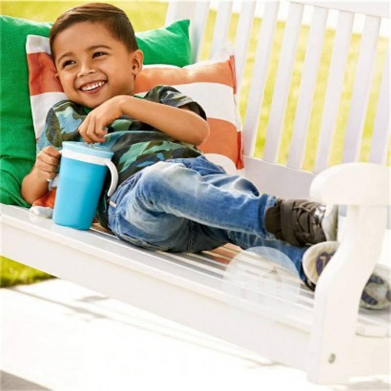 Munchkin 미국누출방지및유출방지어린이용이중사용스낵밀짚컵해외버전