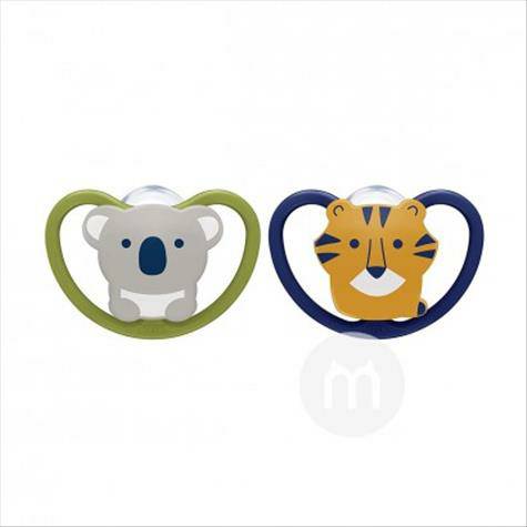 NUK US NUK 실리콘젖꼭지공간시리즈 6-18 개월 2 팩해...