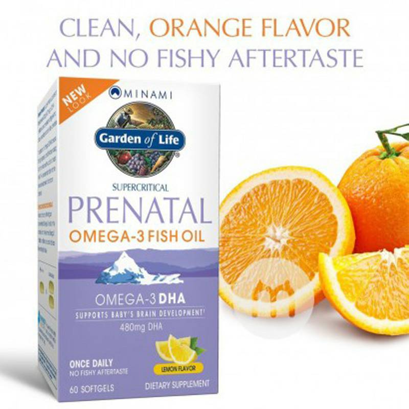 Garden of Life 아메리칸오메가 3 생선기름캡슐 60 캡슐해외판