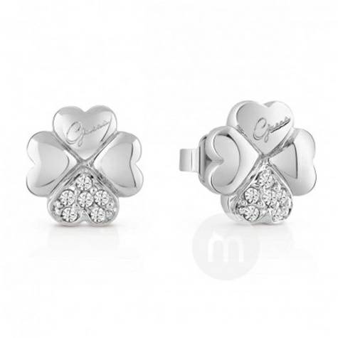 GUESS 미국사람네잎클로버귀걸이실버 ube83000 해외버전