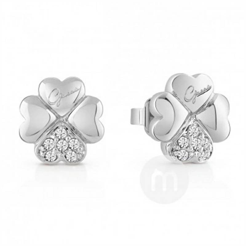 GUESS 미국사람네잎클로버귀걸이실버 ube83000 해외버전