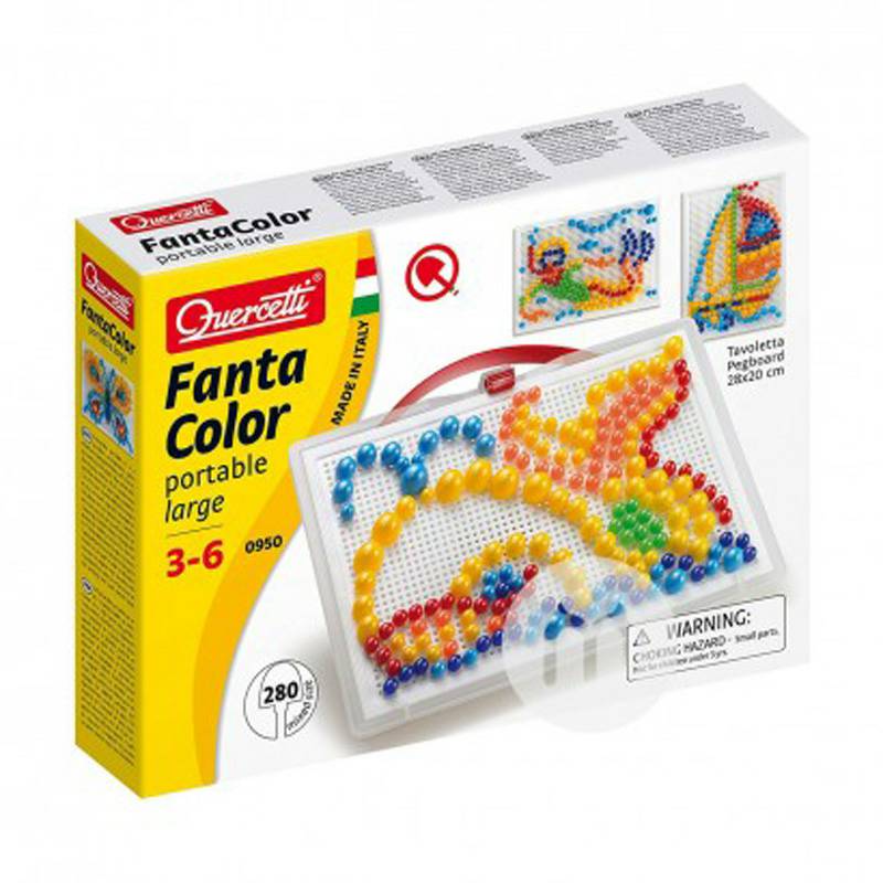 Quercetti 이탈리아버섯네일어린이퍼즐장난감저장바구니 0950 해외버전