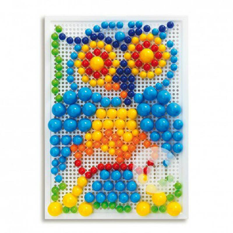 Quercetti 이탈리아버섯네일어린이퍼즐장난감저장바구니 0950 해외버전