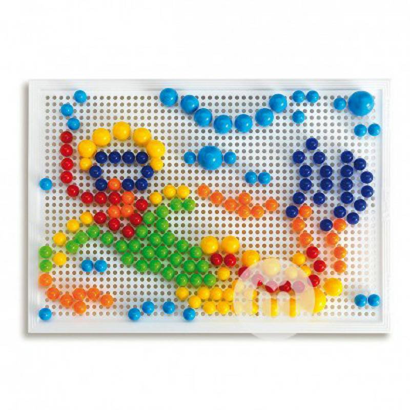 Quercetti 이탈리아버섯네일어린이퍼즐장난감저장바구니 0950 해외버전