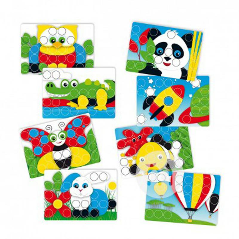 Quercetti 어린이 4206 해외판이탈리아버섯네일퍼즐