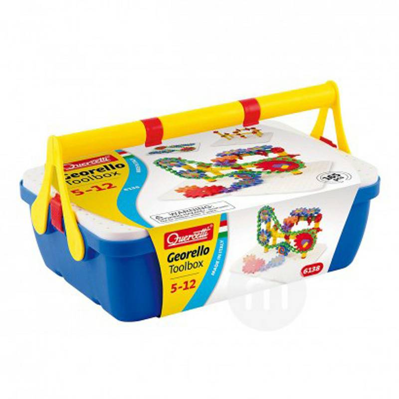 Quercetti 이탈리아휴대용기어조합철자블록장난감 6138 해외버전