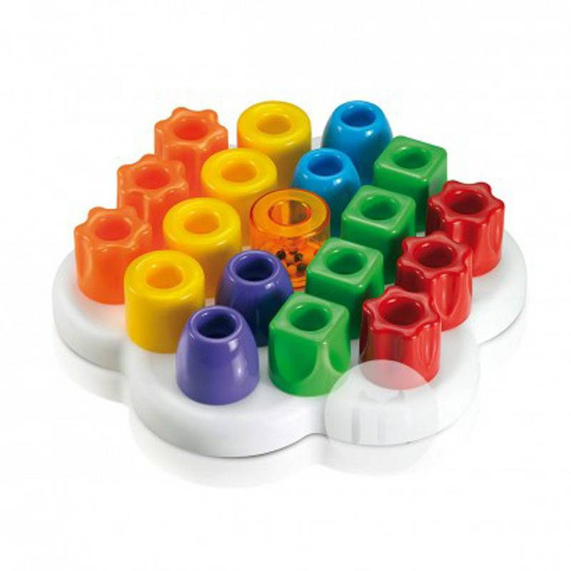 Quercetti 이탈리아어어린이꽃판맞춤법핀조기교육퍼즐부드러운빌딩블록장난감 4160 해외버전