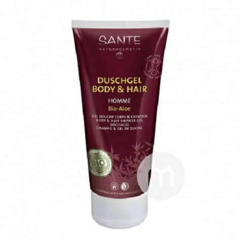 SANTE 독일유기농남성용샴푸및바스 2 in 1 해외버전