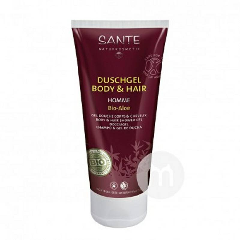 SANTE 독일유기농남성용샴푸및바스 2 in 1 해외버전