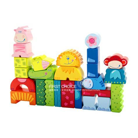 HABA 독일나무어린이빌딩블록동물원해외판