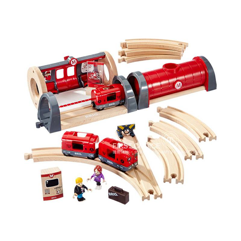 Brio 스웨덴 Train Sound and Light Metro Station,해외판세트