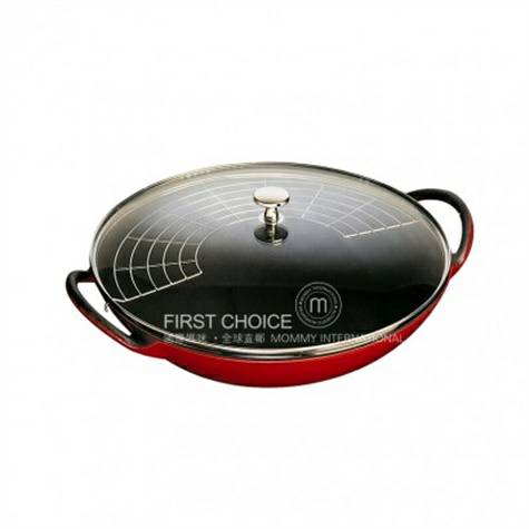 STAUB 프렌치 STAUB 에나멜주철팬 37cm 중국식웍해외버...