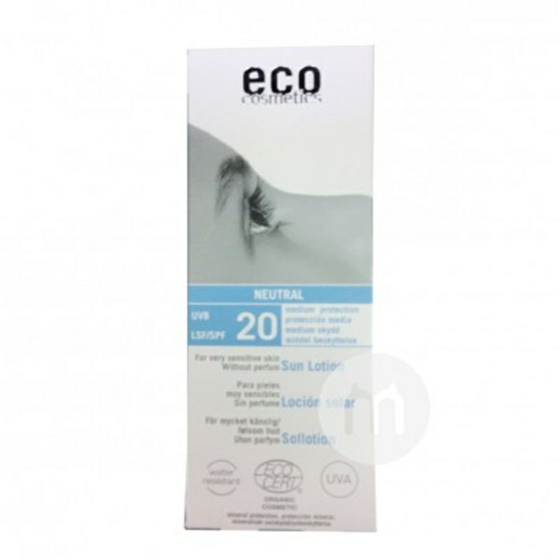 ECO 독일화장품유기농바다갈매나무속올리브오일분리썬스크린 SPF20 중립해외판
