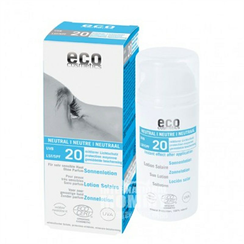 ECO 독일화장품유기농바다갈매나무속올리브오일분리썬스크린 SPF20 중립해외판