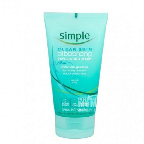 Simple 영국오일컨트롤밸런스각질제거페이셜클렌저해외버전