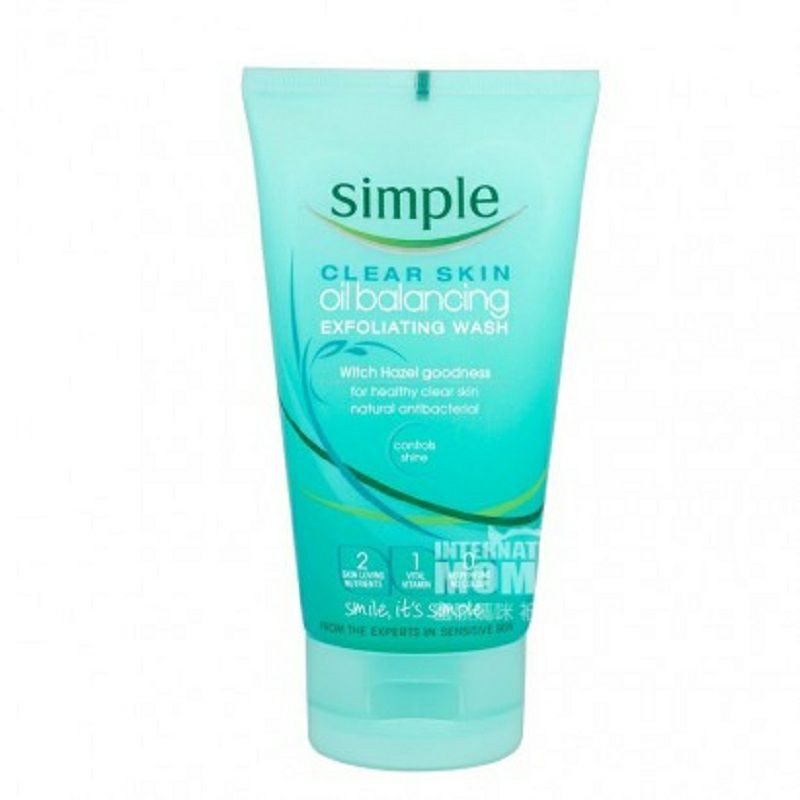 Simple 영국오일컨트롤밸런스각질제거페이셜클렌저해외버전