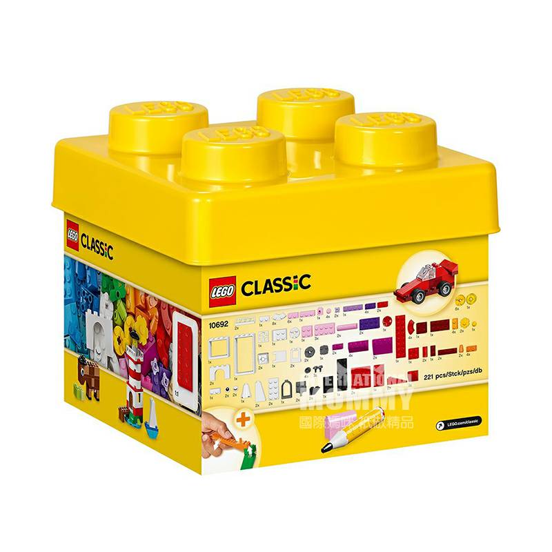 LEGO 덴마크빌딩블록대형입자장난감클래식창조적인작은빌딩블록상자해외버전