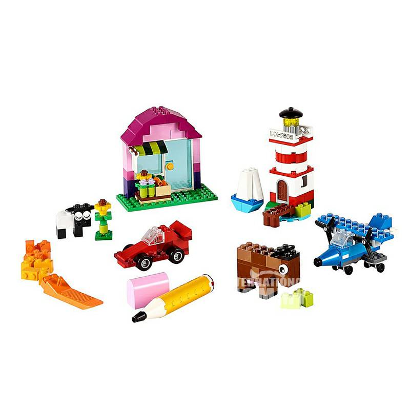 LEGO 덴마크빌딩블록대형입자장난감클래식창조적인작은빌딩블록상자해외버전