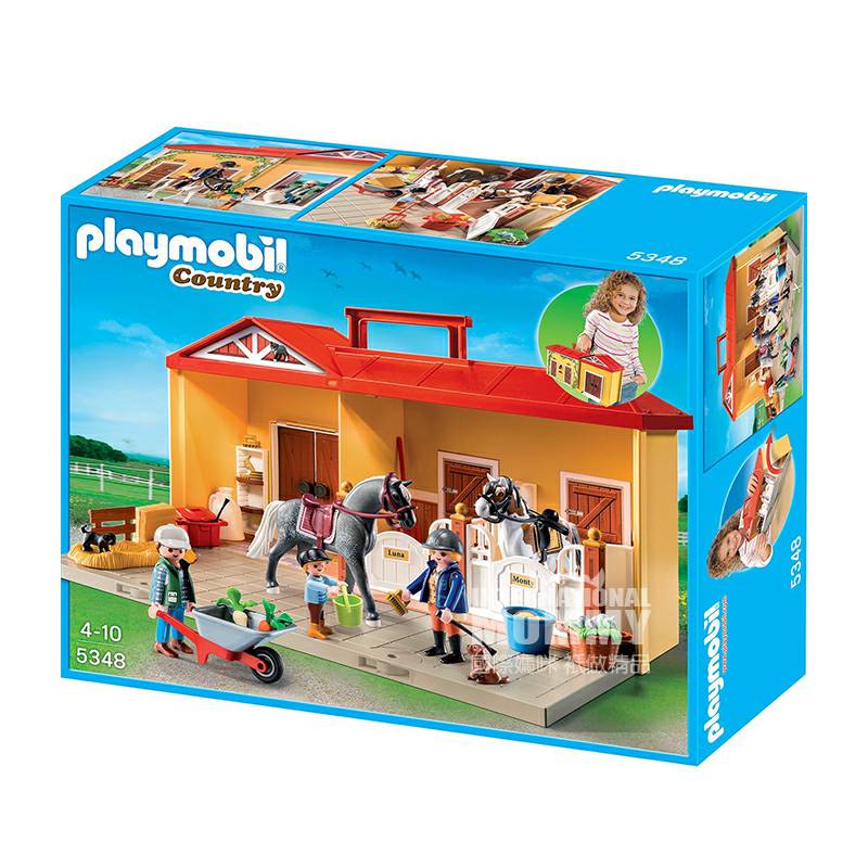 Playmobil 독일 Mobi World 휴대용말농장세트해외판