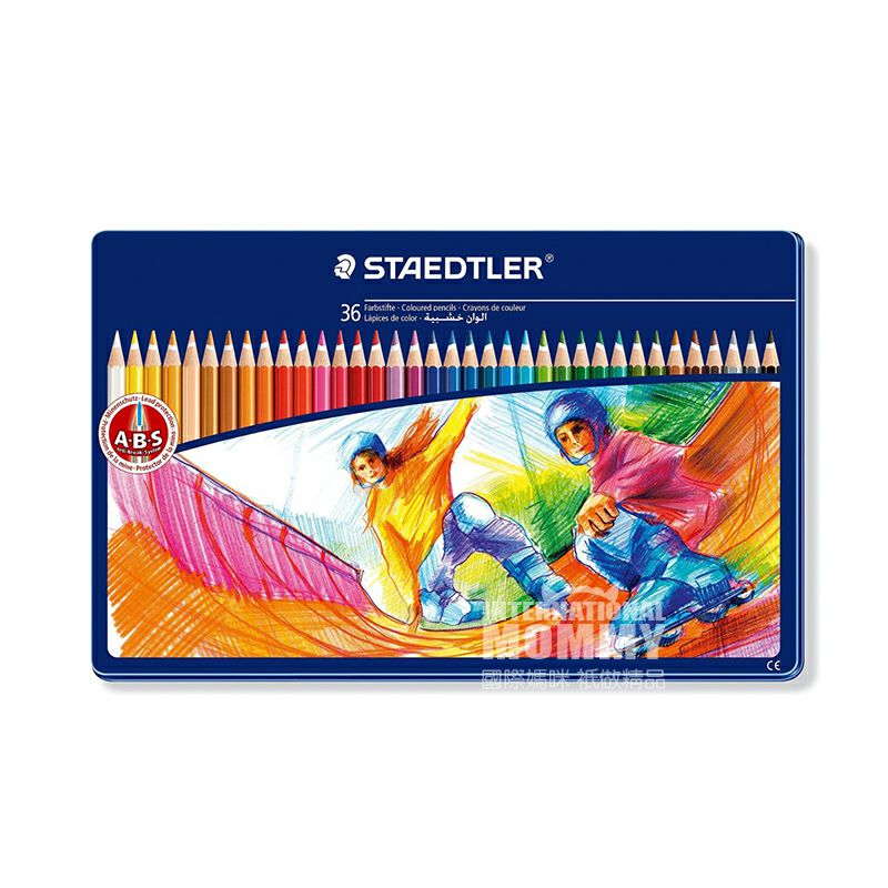 STAEDTLER 독일 36 컬러철박스만화낙서연필해외버전