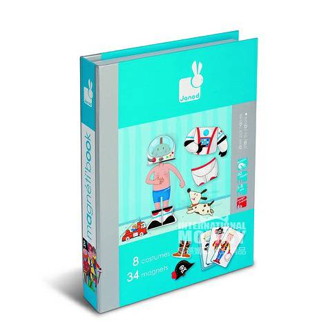 Janod 프랑스마법자석스티커보물상자해외버전소년의상