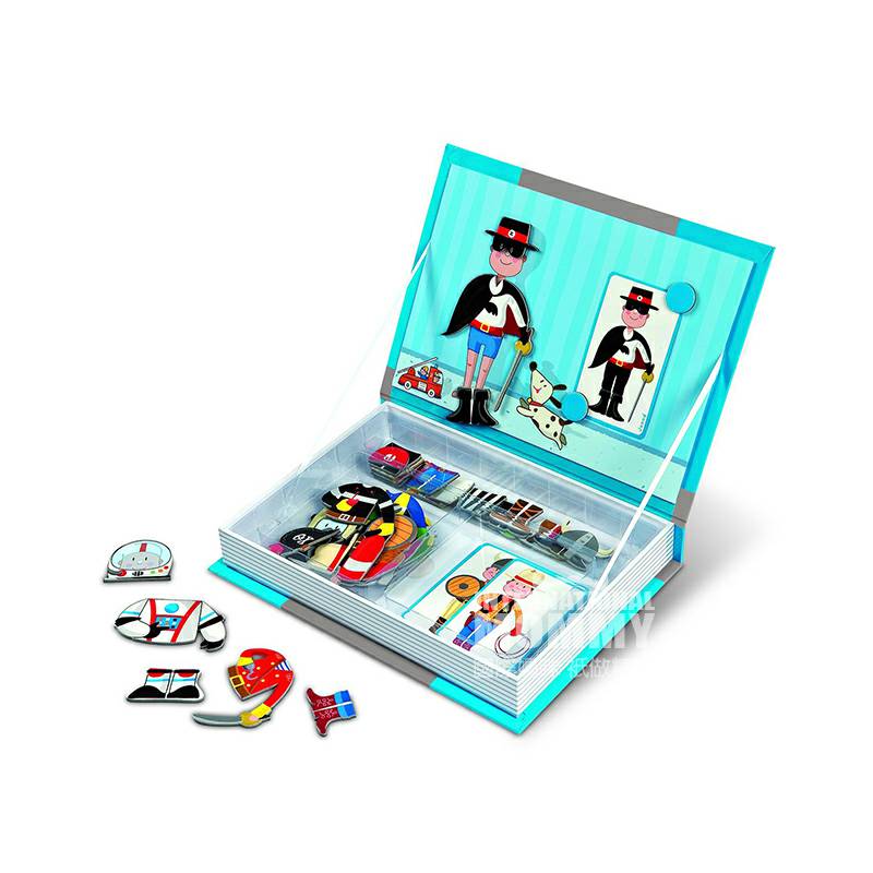 Janod 프랑스마법자석스티커보물상자해외버전소년의상