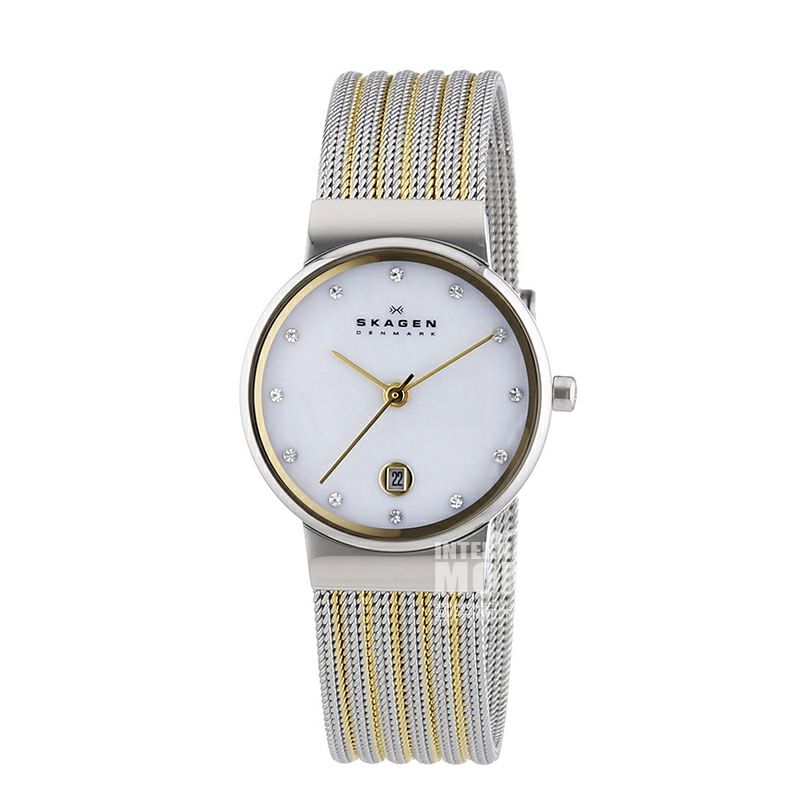 SKAGEN DENMARK 덴마크어마더오브다이얼실버스테인리스스틸팔찌여성시계해외버전