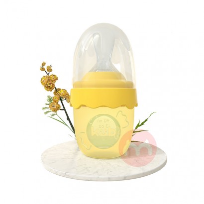 KUB 아기 쌀 시리얼 스푼 우유 병 실리콘 짜기 수유 스푼