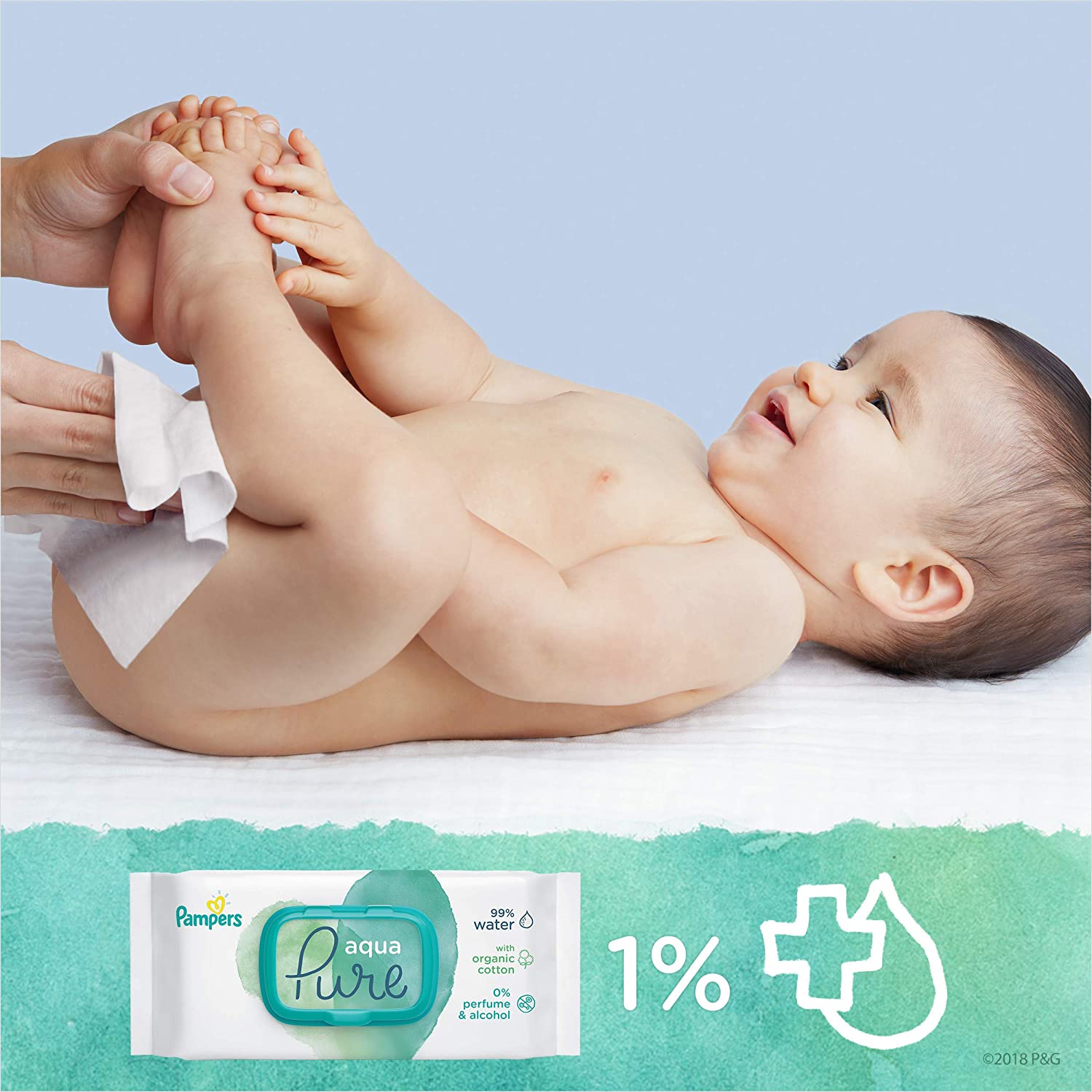 Pampers/팸퍼스 퓨어워터 베이비 물티슈 오리지널 해외