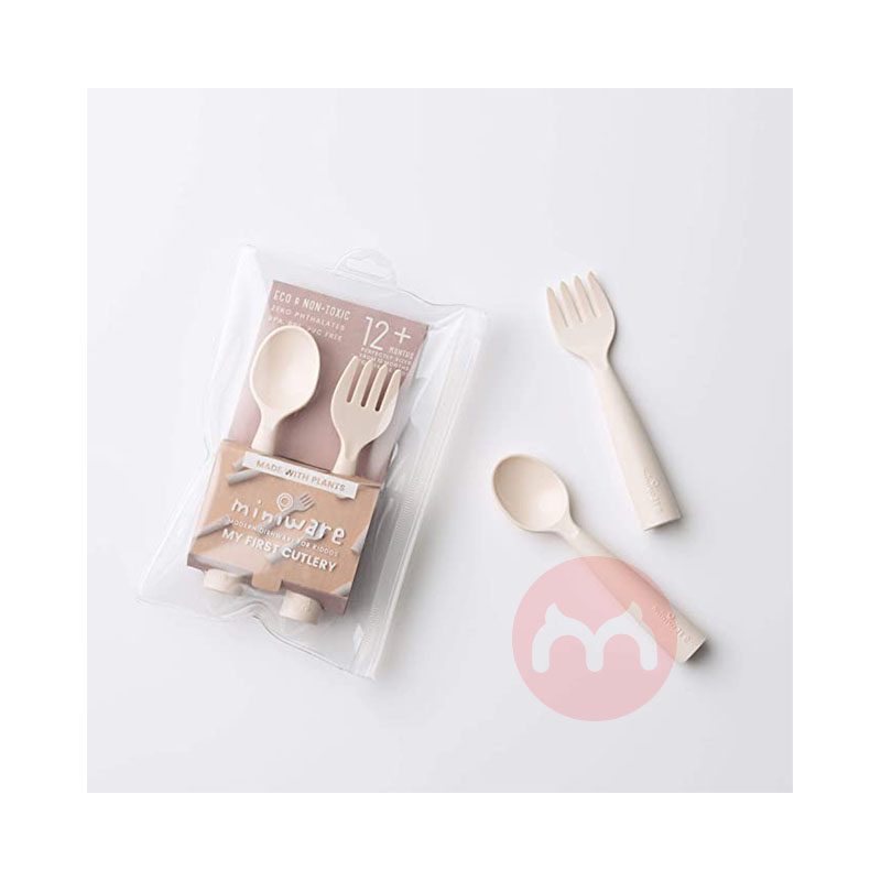 Miniware 아메리칸 베이비 포크와 스푼 2종 세트 해외 현지 오리지날