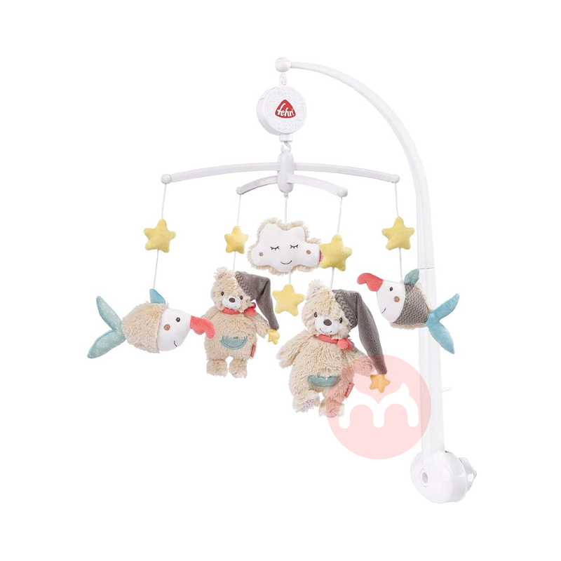 Baby FEHN 독일 베이비 뮤직 침대 벨 브루노 베어와 친구들 해외 현지 오리지널