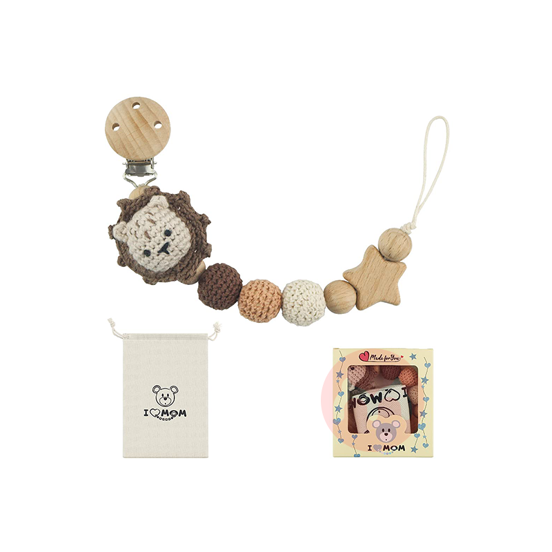 RUBY 목제 젖꼭지 체인 라이온 해외 현지 오리지날