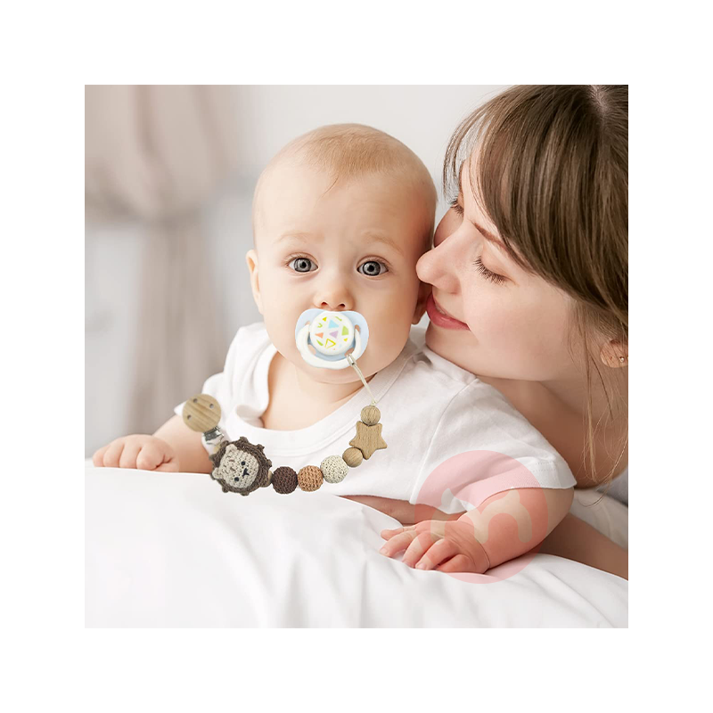 RUBY 목제 젖꼭지 체인 라이온 해외 현지 오리지날